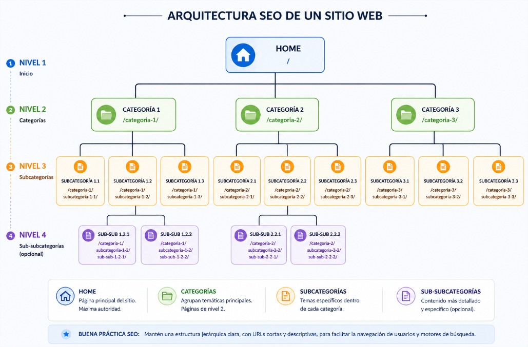 Qué es una arquitectura SEO y cómo aplicarla en tu sitio